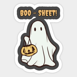 Halloween Boosheet Ghost Sticker